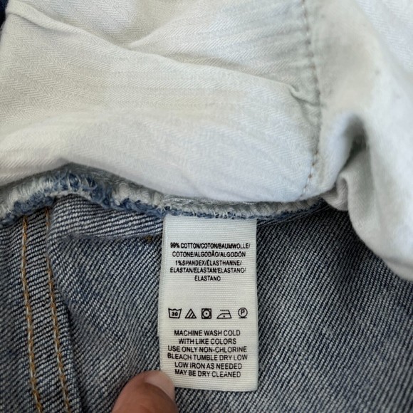 Free People Wales Wide Leg Jeans Womens Sz 28 Medium Wash High Rise Cropped - Picture 11 of 13